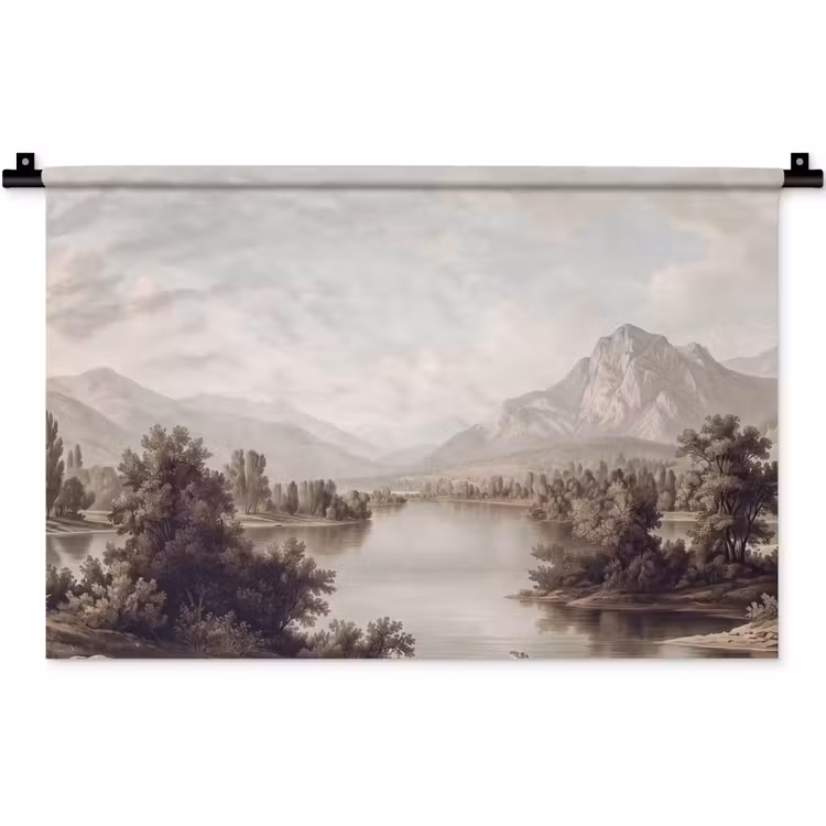 Klassiek - Landschap - Sereen Wandkleed katoen klein -zz3d