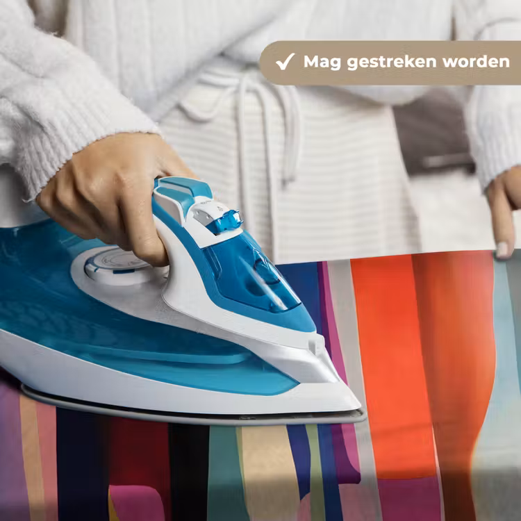 Kleurbanen - Verticaal - Kleurrijk Wandkleed katoen klein -sfeer9