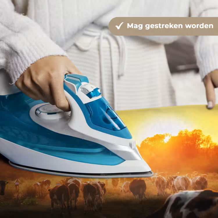 Koeien - Zonsondergang - Weiland - Dieren Wandkleed katoen klein -sfeer9