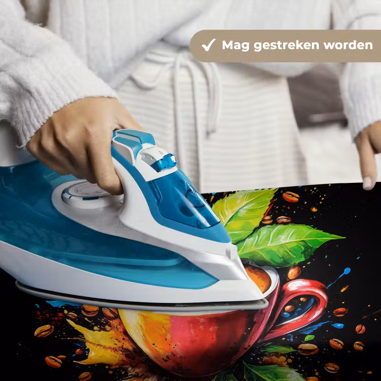 Koffie - Graffiti - Drinken - Abstract Wandkleed katoen klein -sfeer9