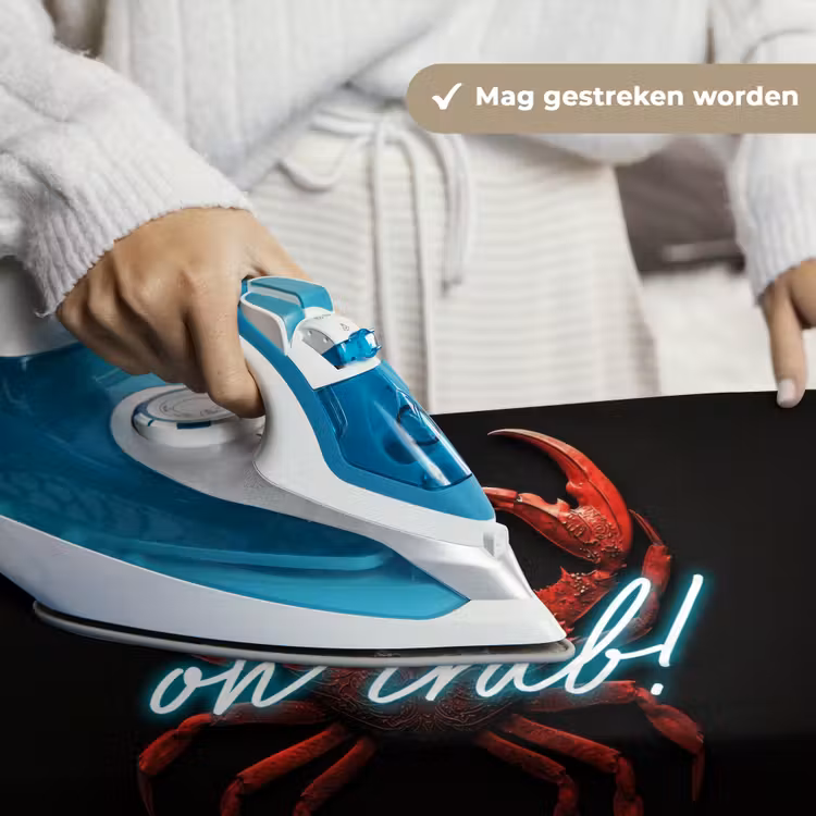 Krab - Rood - Neon - Quote Wandkleed katoen klein -sfeer9