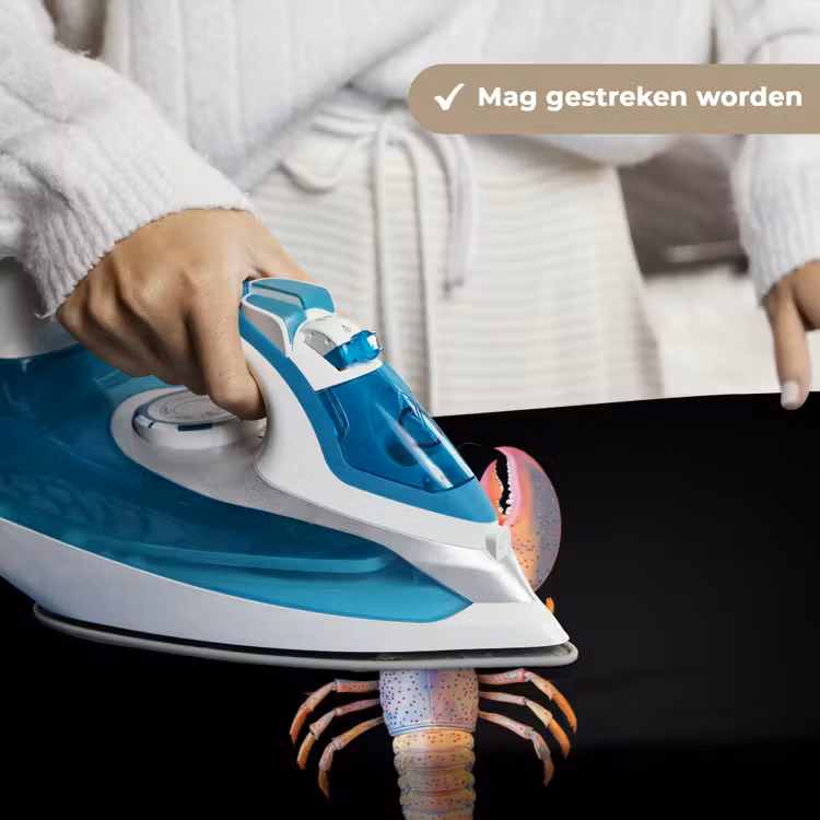 Kreeft - Roze - Zacht - Zwart Wandkleed katoen klein -sfeer9