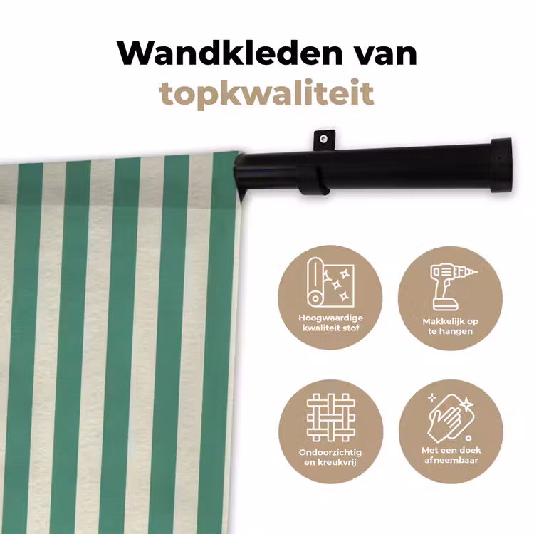 Kreeft - Strepen - Realistisch - Zomers Wandkleed katoen klein -sfeer2