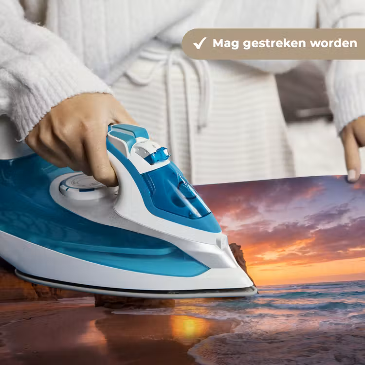 Kust - Rots - Zonsondergang - Zee - Natuur Wandkleed katoen klein -sfeer9