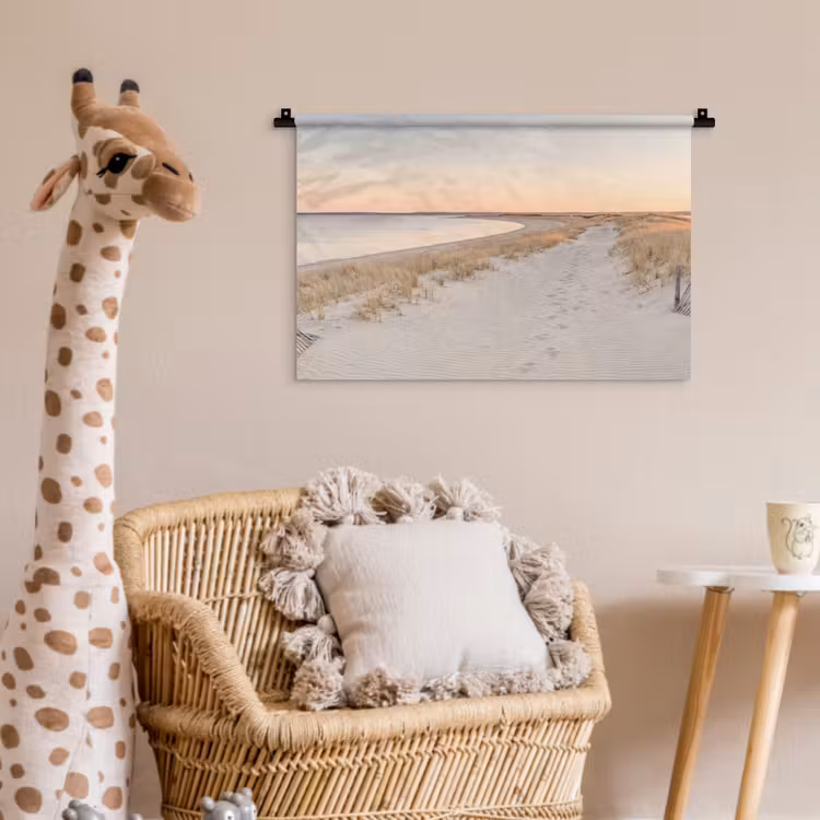 Kustlijn - Horizon - Hek Wandkleed katoen klein -wsfeer5_kind