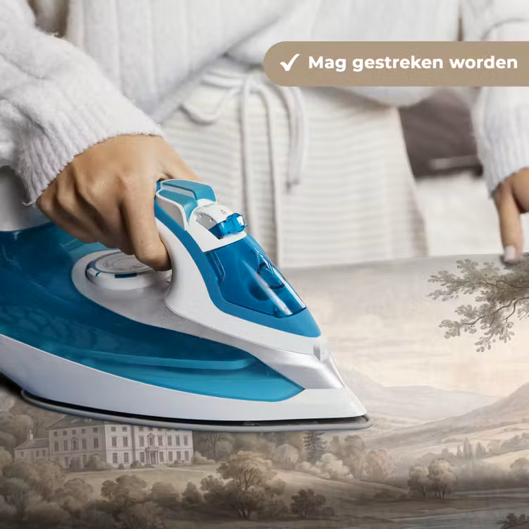 Landhuis - Rivier - Vee Wandkleed katoen klein -sfeer9