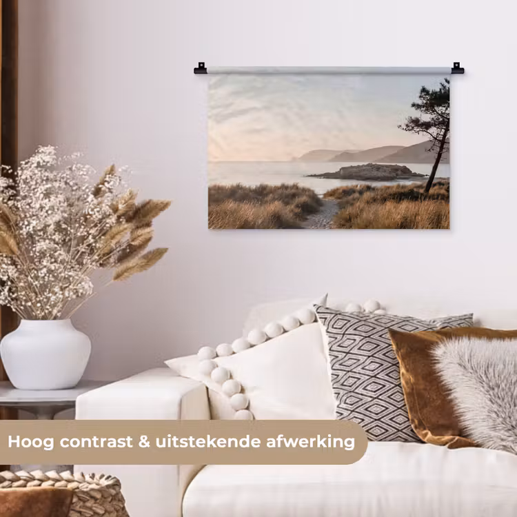 Landschap - Kust - Duinen Wandkleed katoen klein -sfeer1
