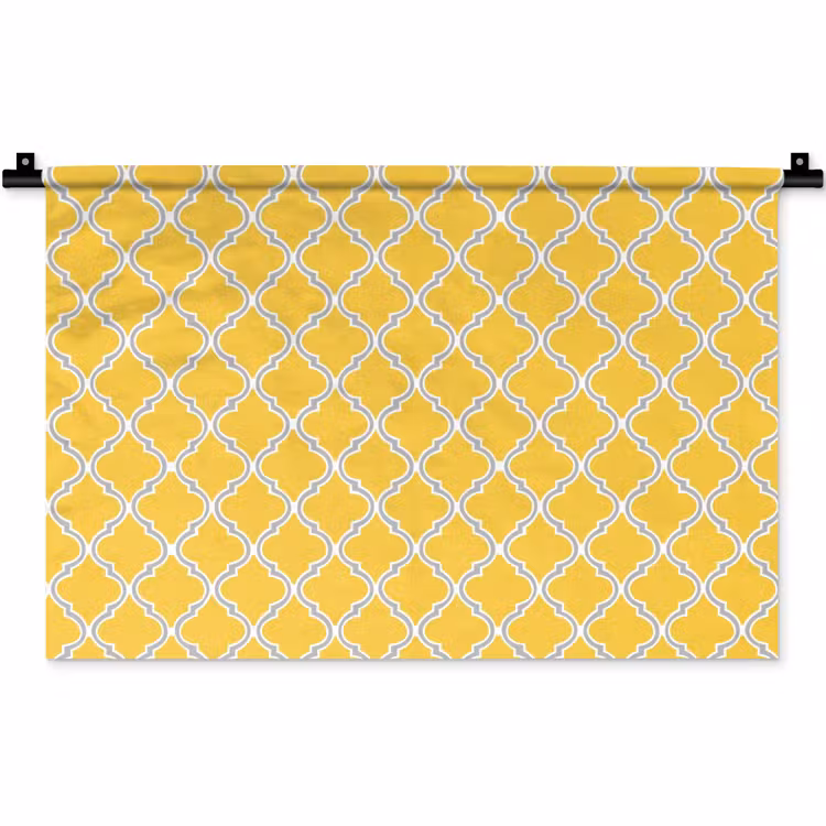 Lantaarn - Arabesk - Elegant - Geel Wandkleed katoen klein 269 -zz3d