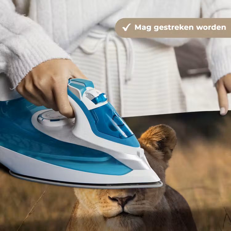 Leeuwin - Gras - Geel Wandkleed katoen klein -sfeer9