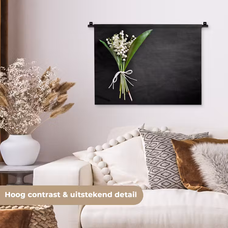 bloemen-5-1-1 Wandkleed katoen klein -sfeer1