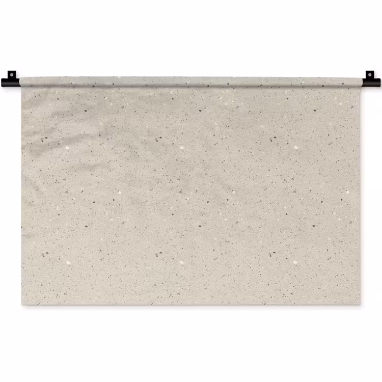 Lichtbeige - Terrazzo - Grijs Wandkleed katoen klein 269 -zz3d