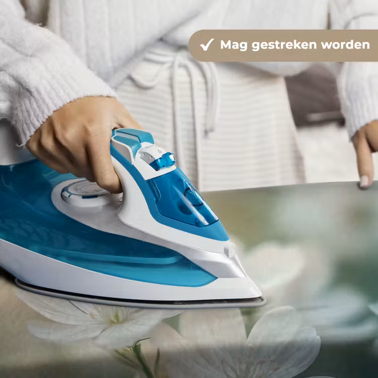 Lieveheersbeestje - Bloemen - Wit Wandkleed katoen klein -sfeer9
