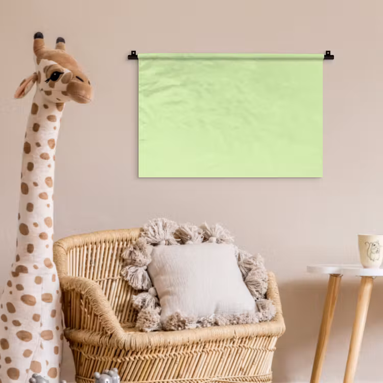Light - Lime - Groen Wandkleed katoen klein 269 -wsfeer5_kind
