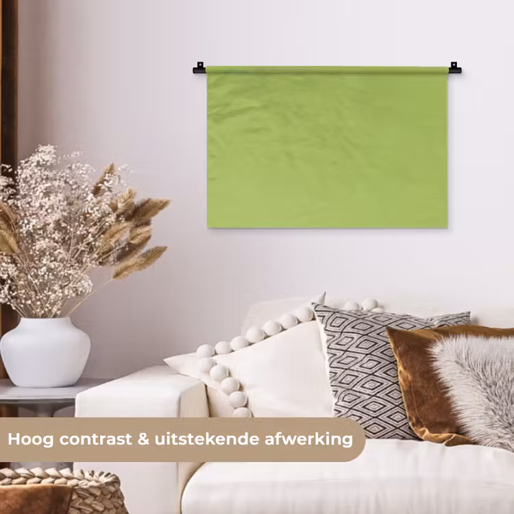 Lime - Glow - Groen Wandkleed katoen klein 269 -sfeer1