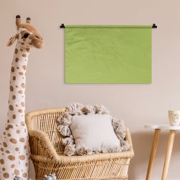 Lime - Glow - Groen Wandkleed katoen klein 269 -wsfeer5_kind