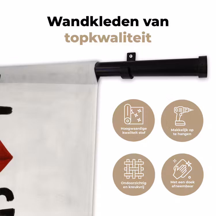 Lip - Girl - Rood - Letters Wandkleed katoen klein -sfeer2