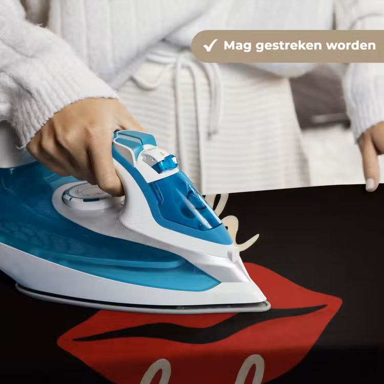 Lip - Rood - Quote Wandkleed katoen klein -sfeer9