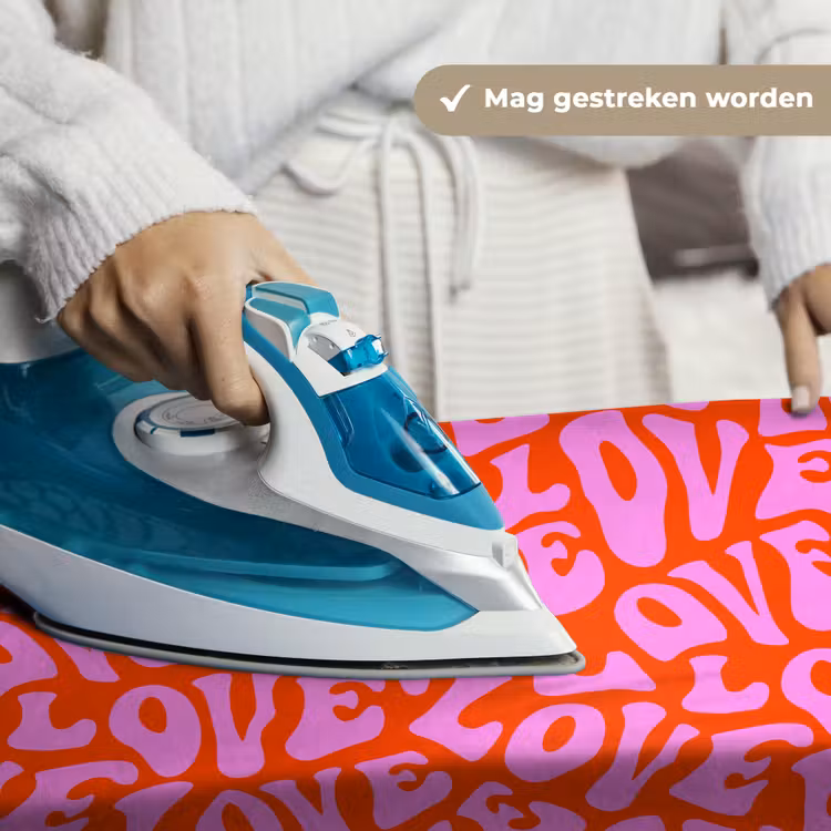 Love - Roze - Valentijn - Rood Wandkleed katoen klein 269 -sfeer9