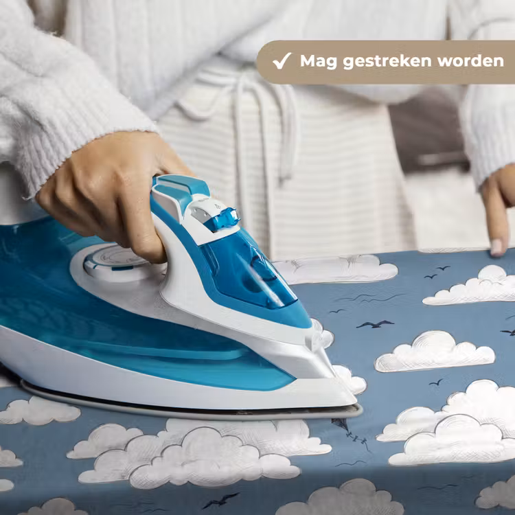 Lucht - Zon - Wolken - Natuur - Blauw Wandkleed katoen klein -sfeer9