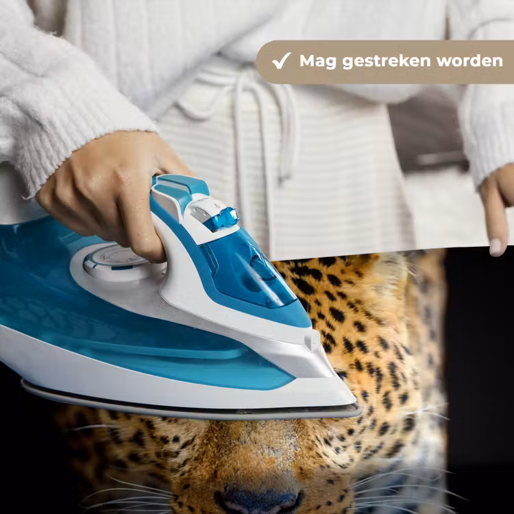 Luipaard - Dieren - Portret - Wilde dieren - Zwart Wandkleed katoen klein -sfeer9