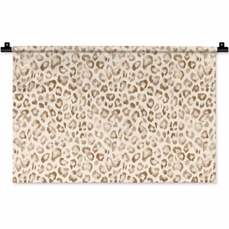 Luipaard - Klassiek - Beige Wandkleed katoen klein 269 -zz3d