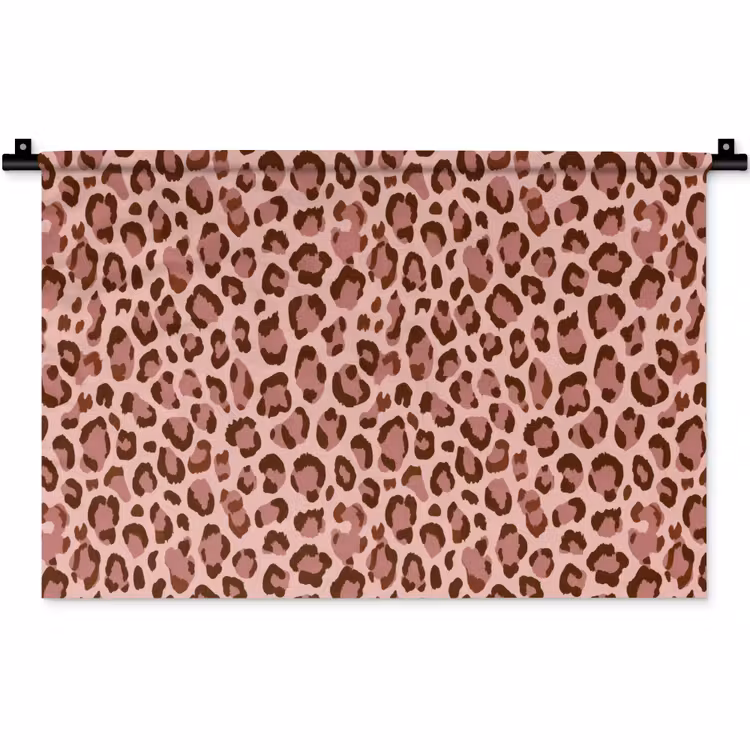 Luipaard - Patroon - Roze Wandkleed katoen klein 269 -zz3d