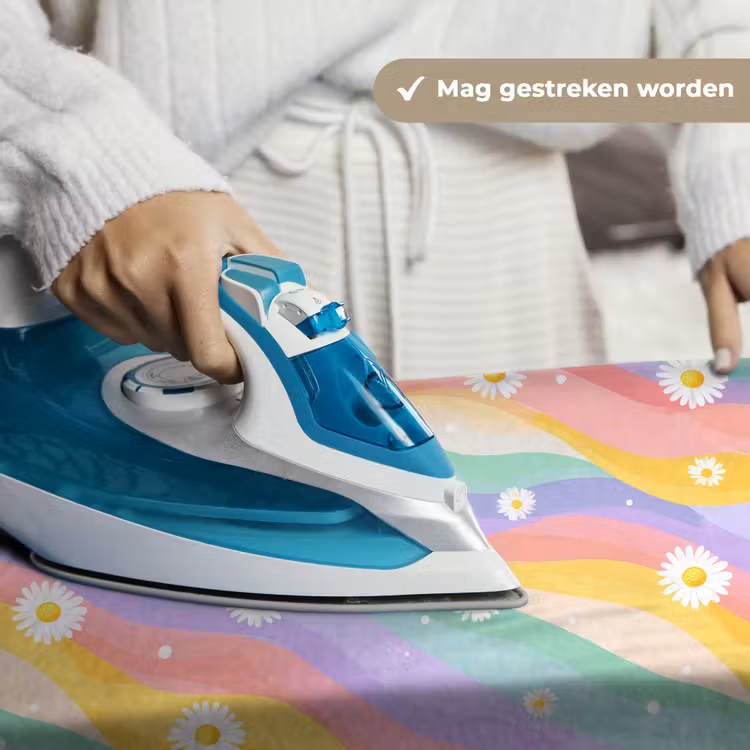 Madeliefjes - Kleurrijk - Pastel - Vrolijk Wandkleed katoen klein -sfeer9