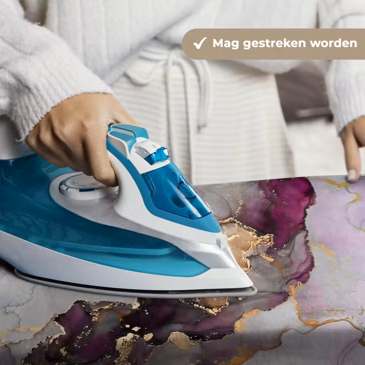 Marmer - Abstract - Goud - Paars Wandkleed katoen klein -sfeer9