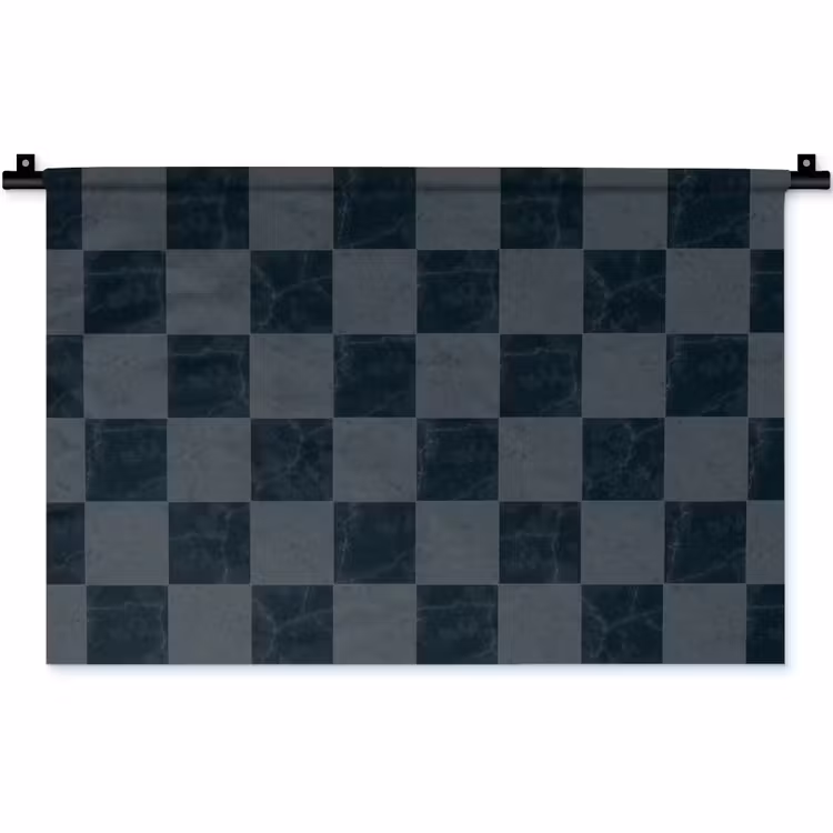 Marmer - Patroon - Antraciet Wandkleed katoen klein 269 -zz3d