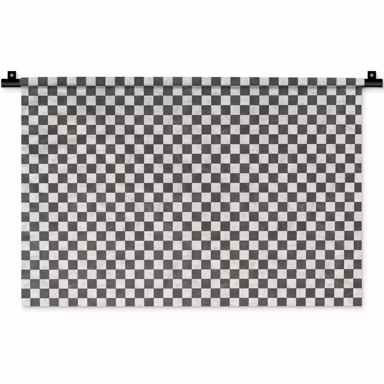 Marmer - Patroon - Grijs Wandkleed katoen klein 269 -zz3d
