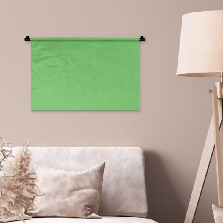 Meadow - Green - Groen Wandkleed katoen klein 269 -sfeer4