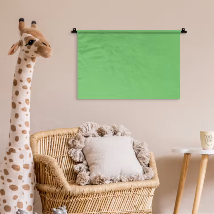 Meadow - Green - Groen Wandkleed katoen klein 269 -wsfeer5_kind