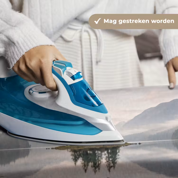Meer - Bergen - Landschap - Groen Wandkleed katoen klein -sfeer9