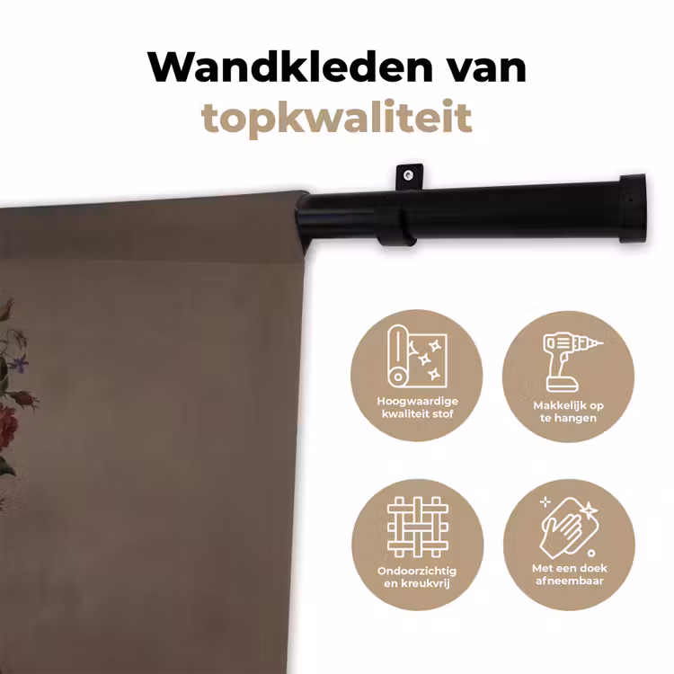 Meesterwerk -  Modern - Kleurrijk Wandkleed katoen klein -sfeer2
