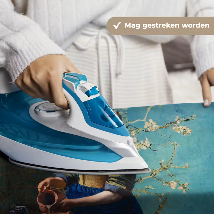 Melkmeisje - Amandelbloesem - Van Gogh - Vermeer - Schilderij - Oude meesters Wandkleed katoen klein -sfeer9