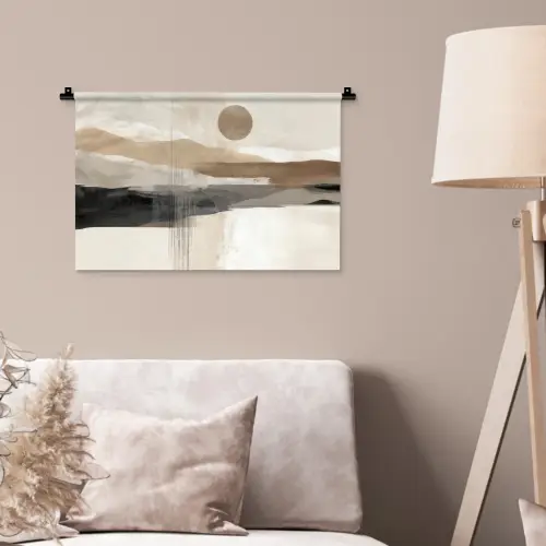 Minimalistisch - Landschap - Dimensie Wandkleed katoen klein -sfeer4