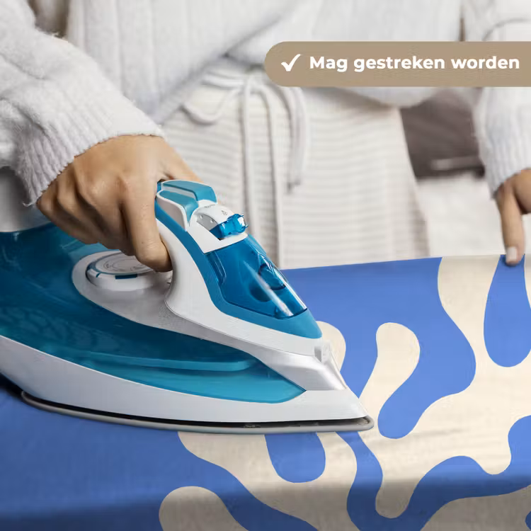 Minimalistisch - Organisch patroon - Blauw Wandkleed katoen klein -sfeer9