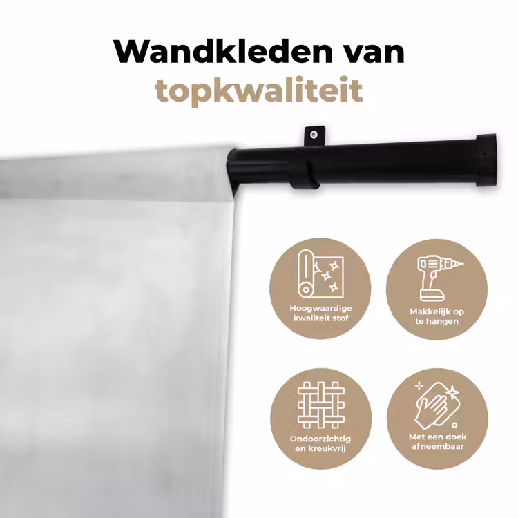 Minimalistisch - Silhouet - Zwart - Vliegtuig Wandkleed katoen klein -sfeer2