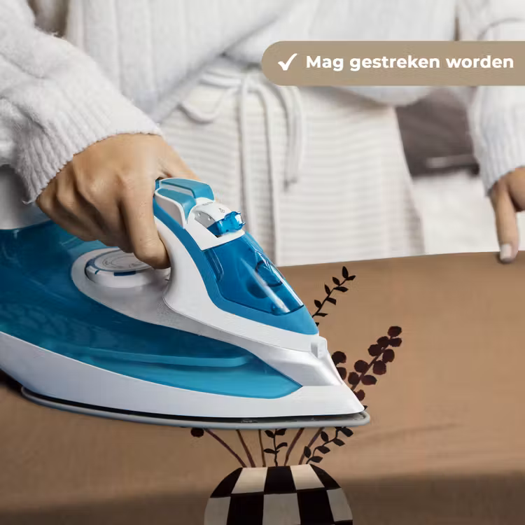 Minimalistisch - Vaas - Bloemen - Bruin Wandkleed katoen klein -sfeer9