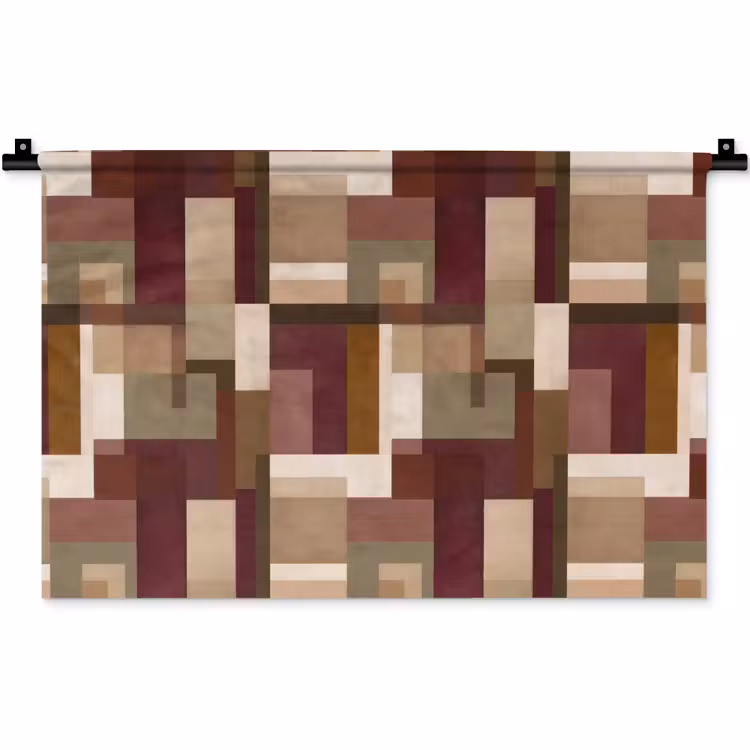 Modern - Geometrie - Kleurrijk Wandkleed katoen klein 269 -zz3d