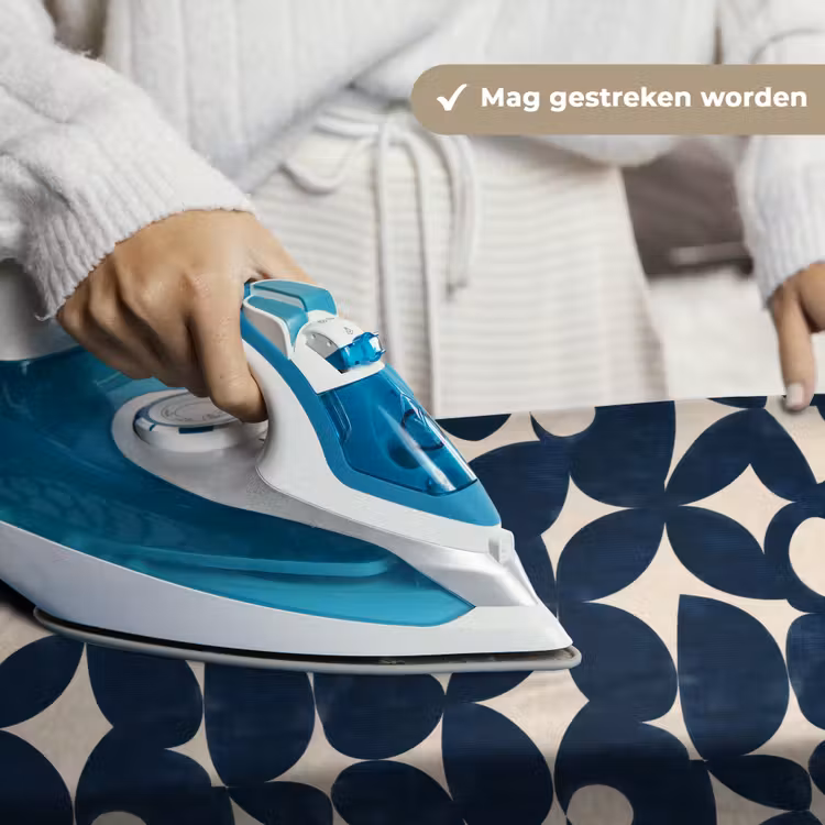 Modern - Geometrisch - Blauw Wandkleed katoen klein 269 -sfeer9