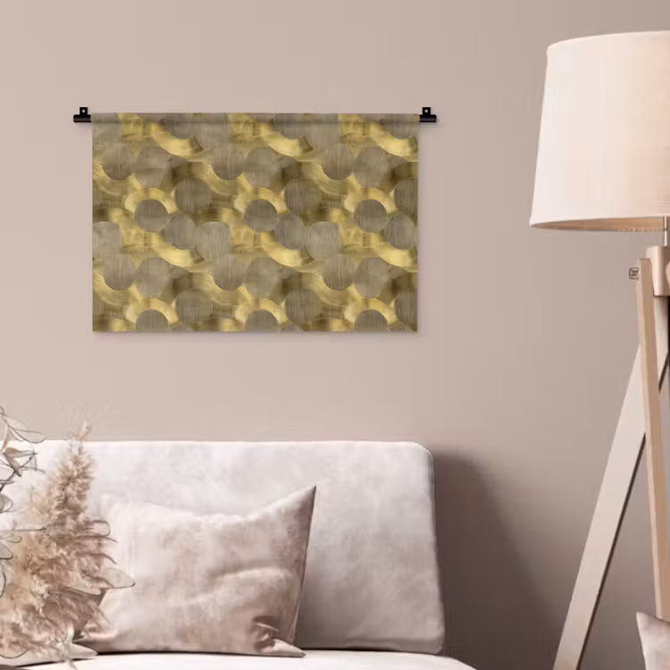Modern - Geometrisch - Goud Wandkleed katoen klein 269 -sfeer4