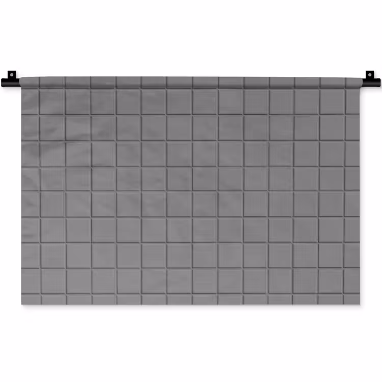 Modern - Patroon - Grijs Wandkleed katoen klein 269 -zz3d