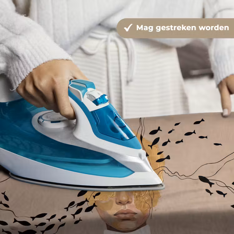 Modern - Vrouw - Goud Wandkleed katoen klein -sfeer9