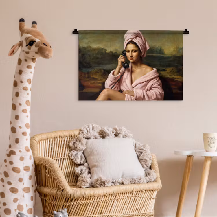 Mona - Klassiek - Roze Wandkleed katoen klein -wsfeer5_kind