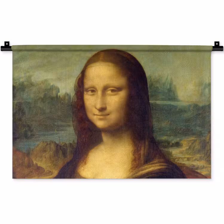 Mona Lisa - Leonardo da Vinci Wandkleed katoen klein -zz3d