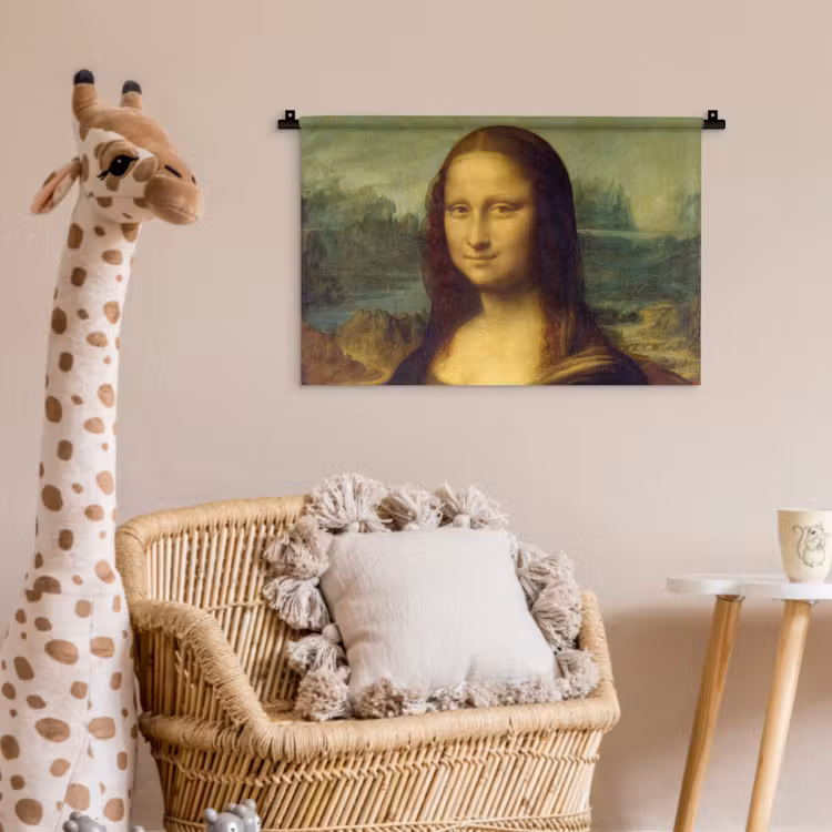 Mona Lisa - Leonardo da Vinci Wandkleed katoen klein -wsfeer5_kind