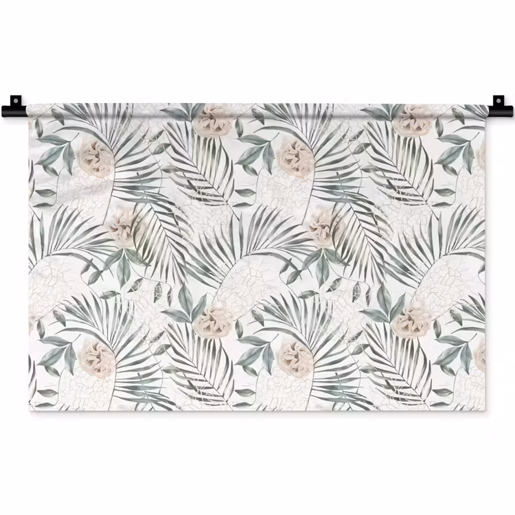 Monstera - Palmblad - Jungle - Tropisch Wandkleed katoen klein -zz3d