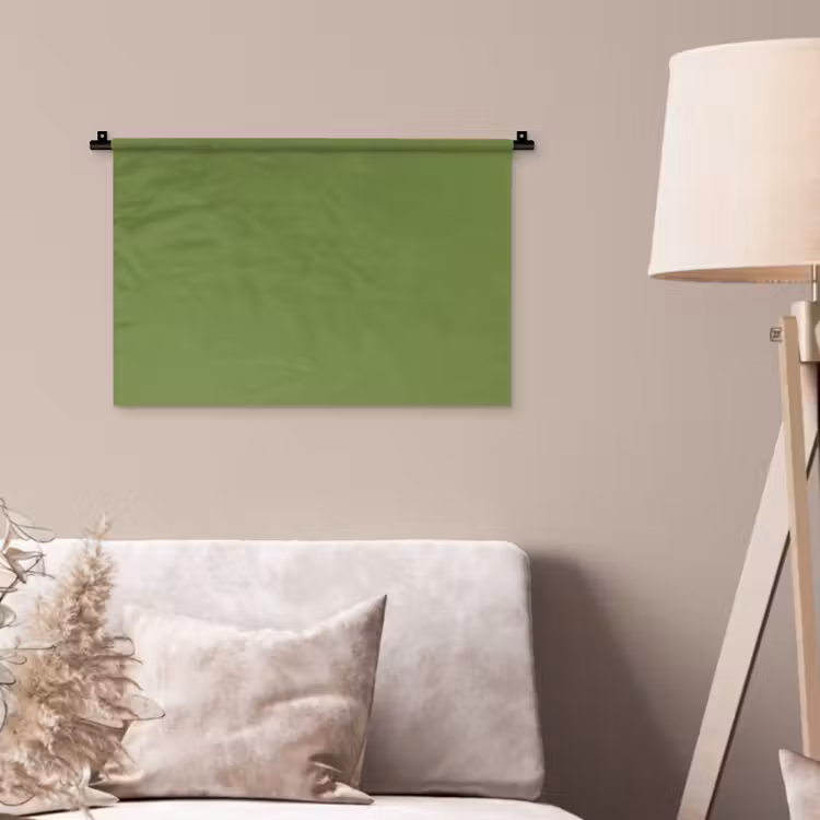 Moss - Green - Groen Wandkleed katoen klein 269 -sfeer4