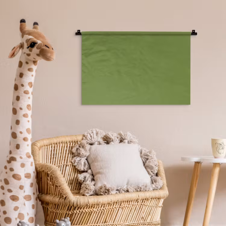 Moss - Green - Groen Wandkleed katoen klein 269 -wsfeer5_kind